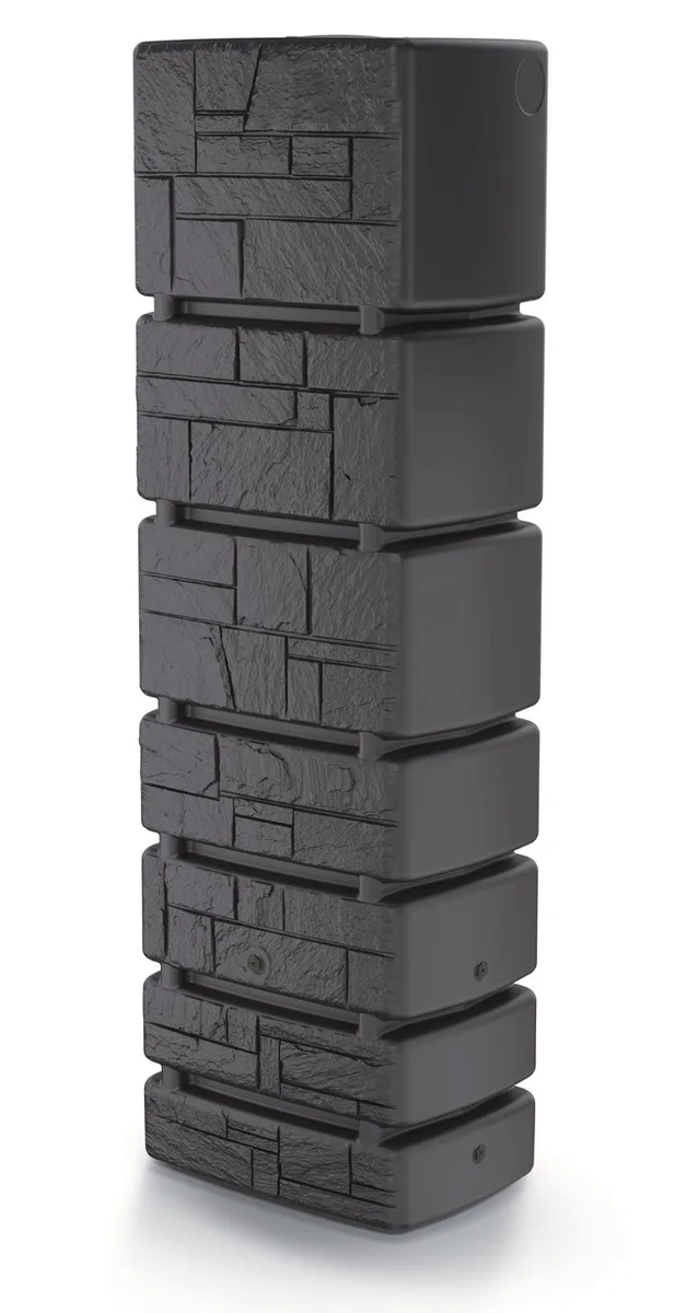 Ємність для збору дощової води Prosperplast HDPE 350 л антрацит