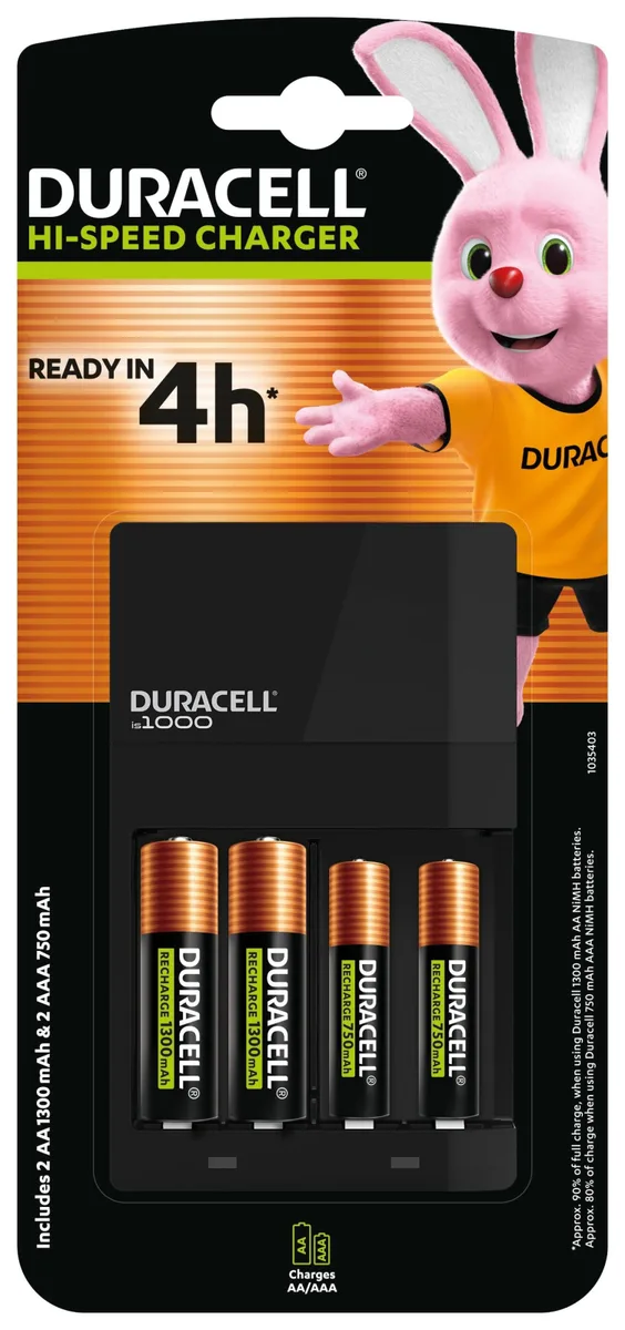 Зарядний пристрій Duracell NiMH AA AAA 4 шт