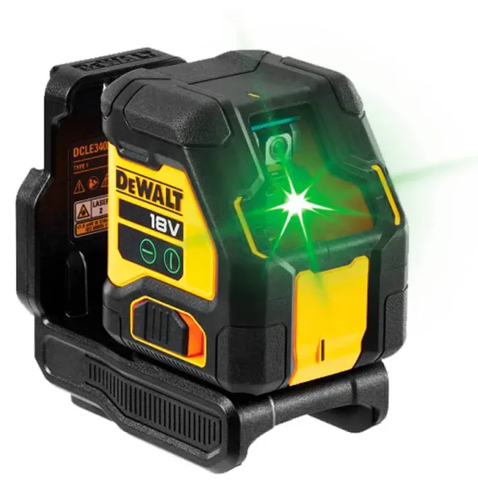 Лазерний нивелір DeWalt 18 В XR Li-Ion зелений промінь з кронштейном і кейсом, вага 2.74 кг, без акумулятора та зарядного пристрою