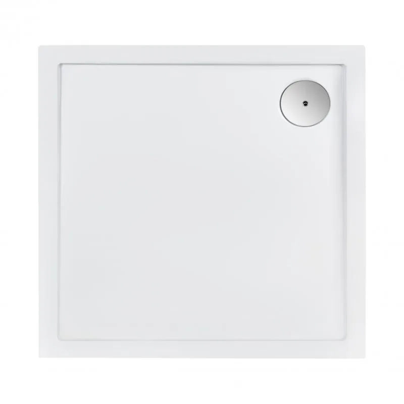Душовий піддон Qtap Tern 90x90 см акриловий білий низький