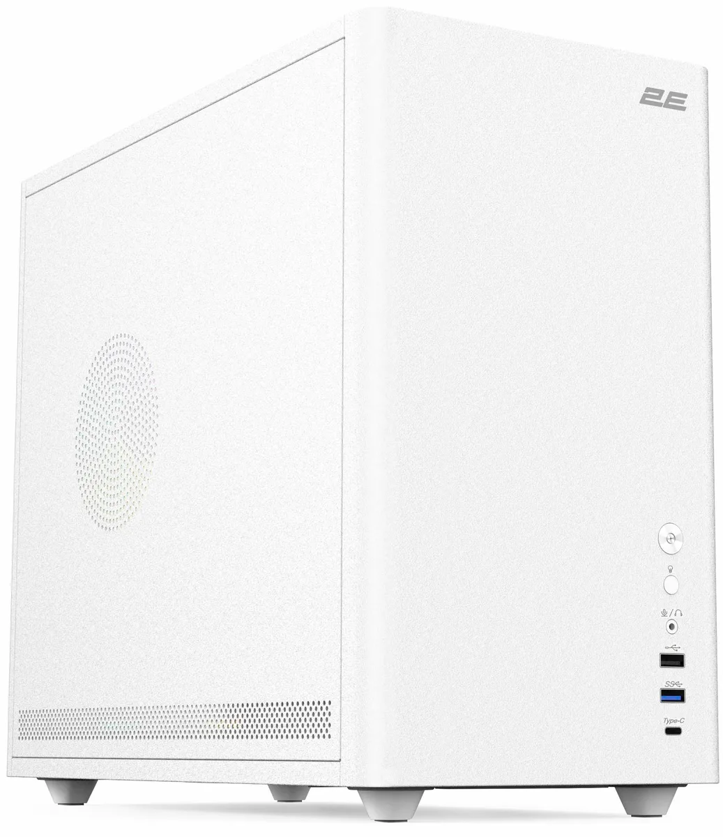 Корпус 2E Credo Metal V350W без БЖ, 1xUSB3.0, 1х USB 2.0, 1xUSB Type-C, 3x120мм, VGA 350мм, LCS ready, контролер з пультом, mATX, білий