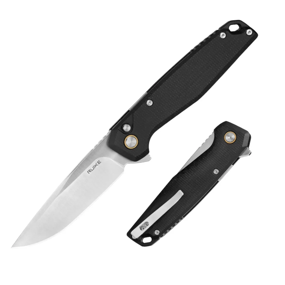 Складаний ніж Ruike G10 214 мм чорний Sandvik 14C28N