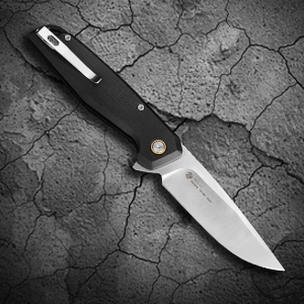 Складаний ніж Ruike G10 214 мм чорний Sandvik 14C28N