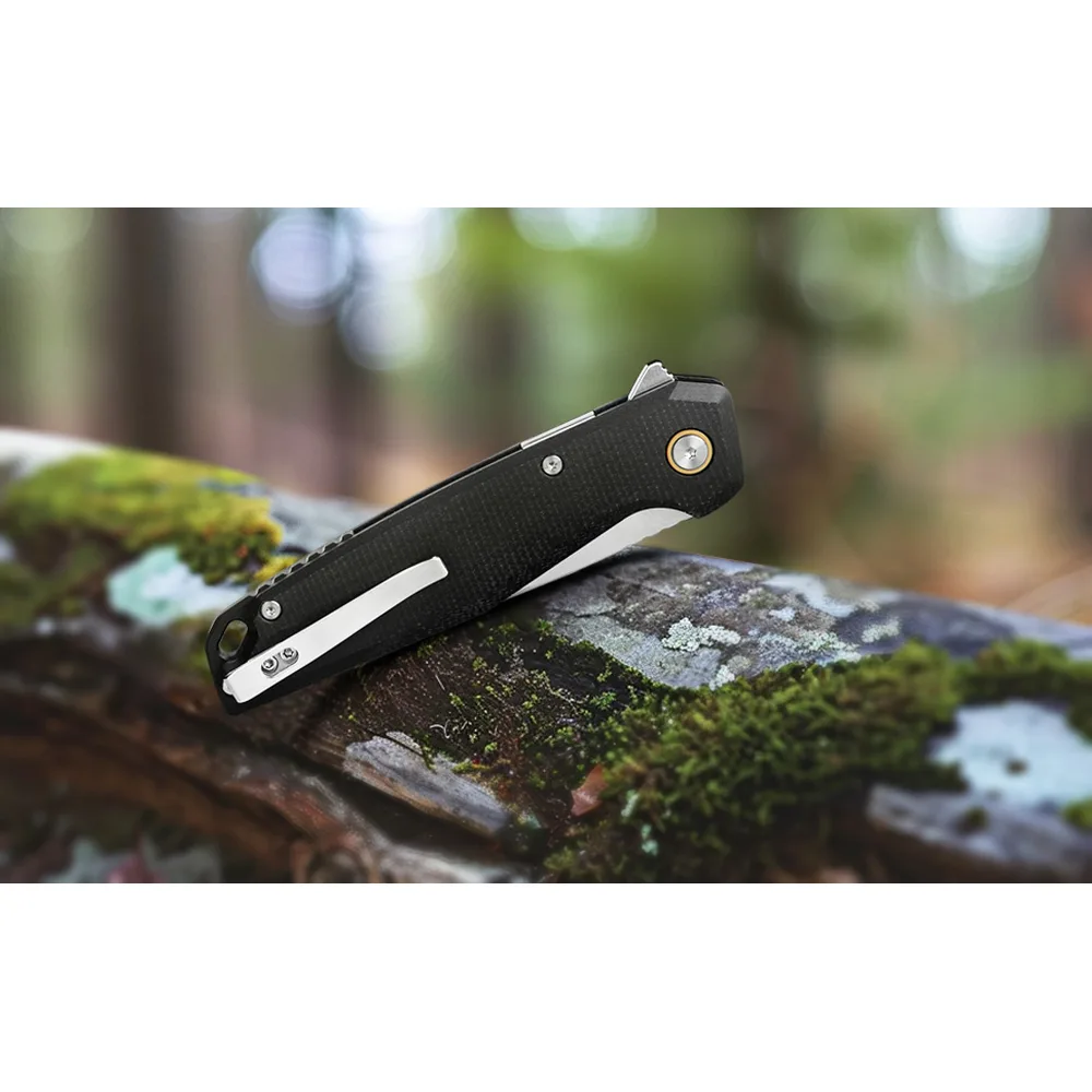 Складаний ніж Ruike G10 214 мм чорний Sandvik 14C28N