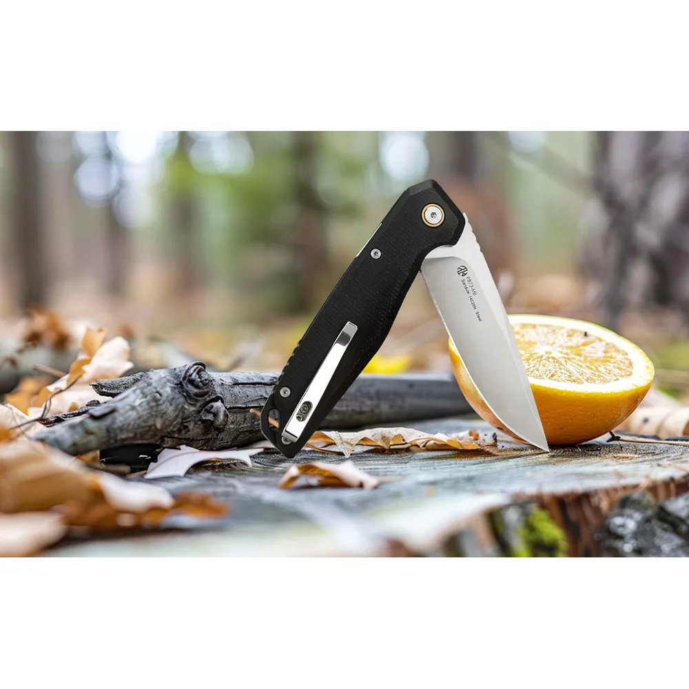 Складаний ніж Ruike G10 214 мм чорний Sandvik 14C28N