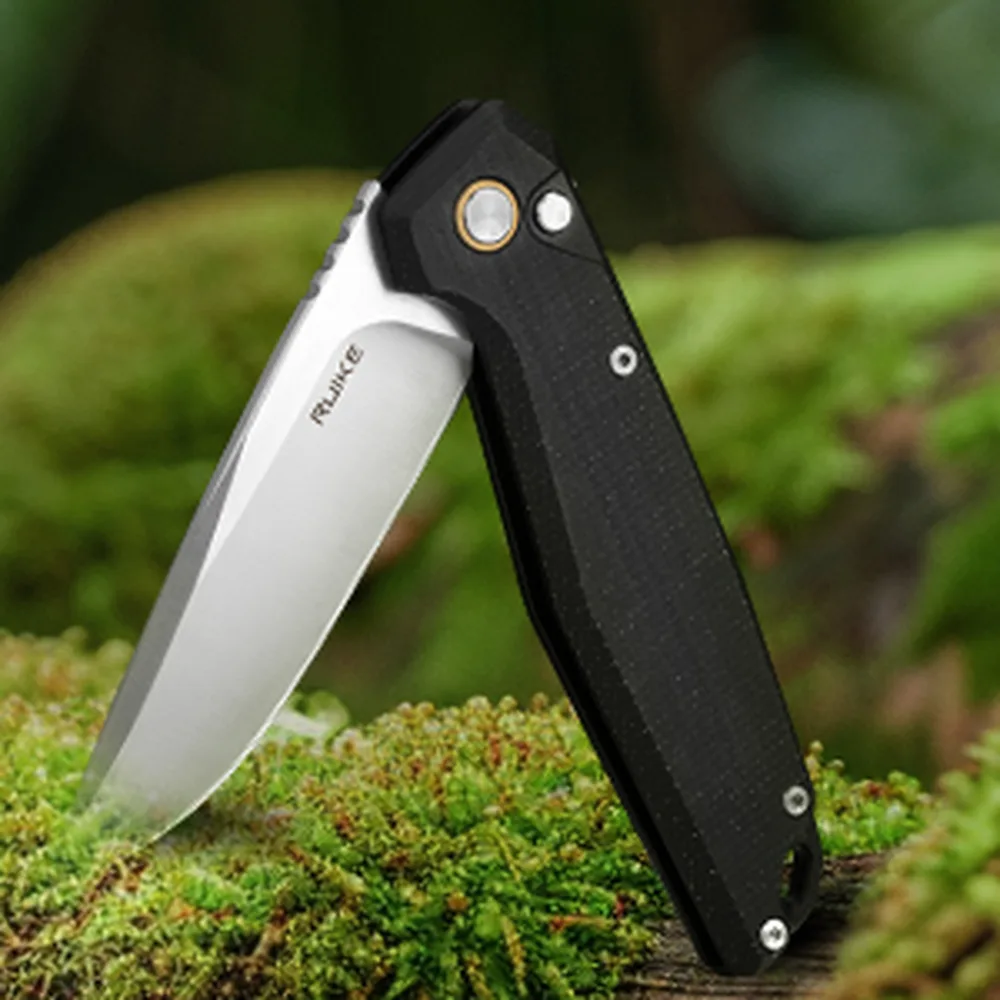Складаний ніж Ruike G10 214 мм чорний Sandvik 14C28N