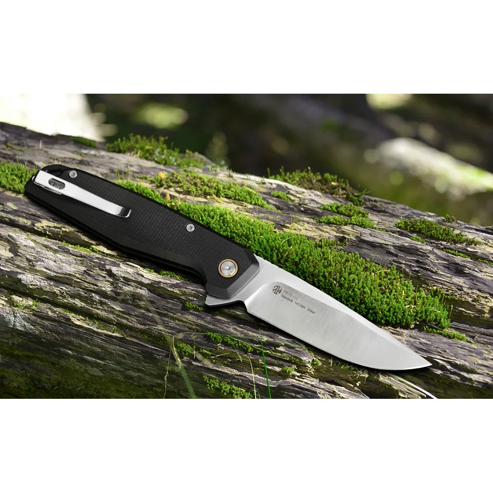 Складаний ніж Ruike G10 214 мм чорний Sandvik 14C28N
