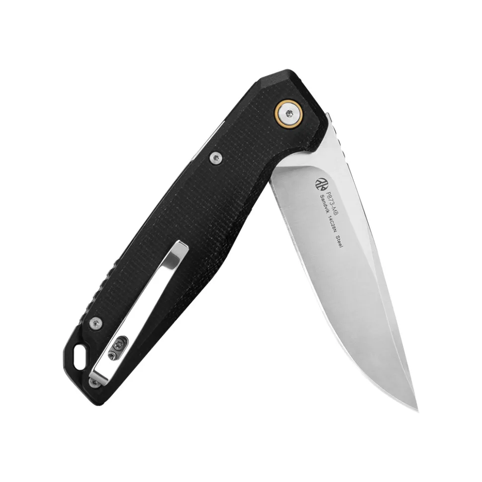 Складаний ніж Ruike G10 214 мм чорний Sandvik 14C28N