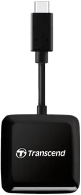 Кардрідер Transcend USB 3.2 Type-C > microSD/SD Чорний