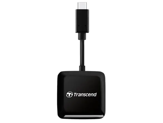 Кардрідер Transcend USB 3.2 Type-C > microSD/SD Чорний