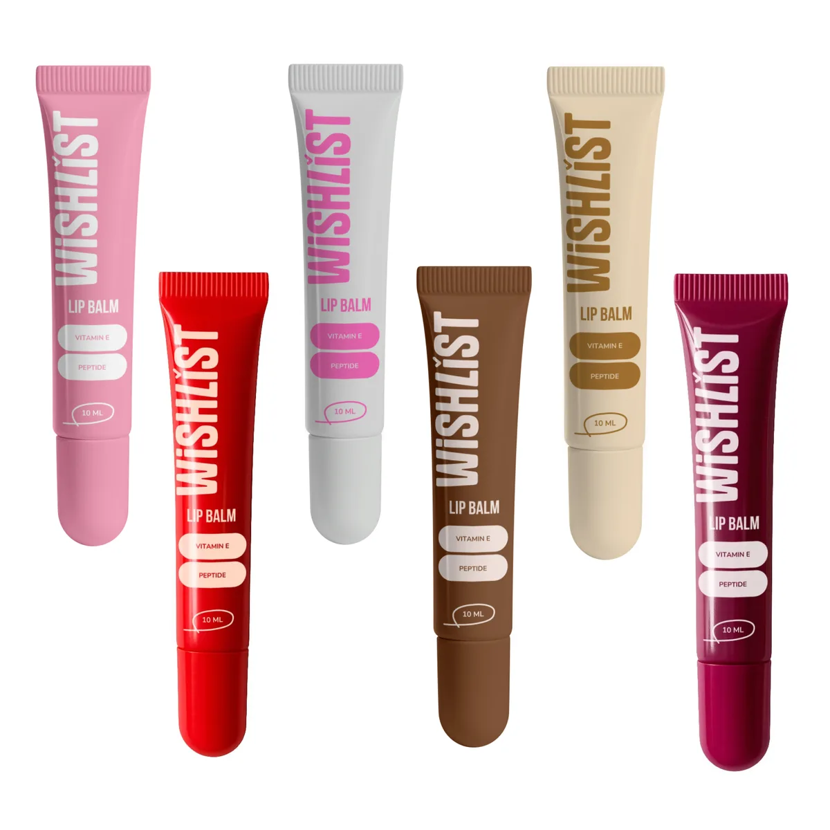 Набір 6 бальзамів-блисків для губ Espresso Noir & Ruby Nectar & Blessed Honey & Crystal Sorbet & Sweet Candy &