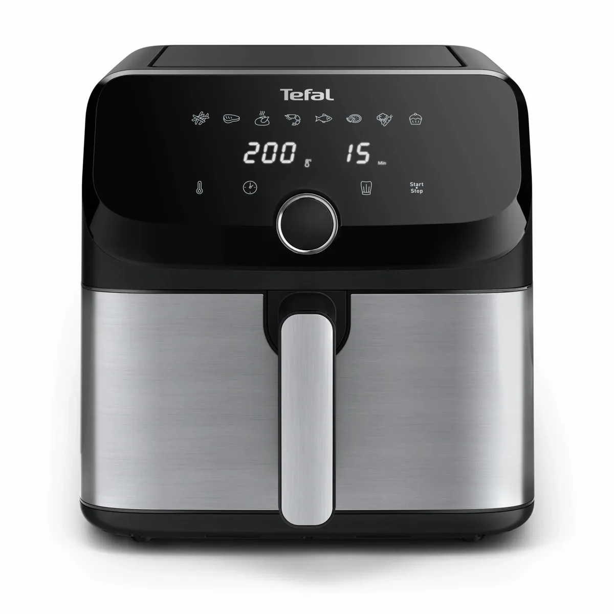 Мультипіч Tefal Easy Fry Mega, 1700Вт, 7.5л чаша, сенсорне управління, 8 режимів, пластиковий корпус, чорний.