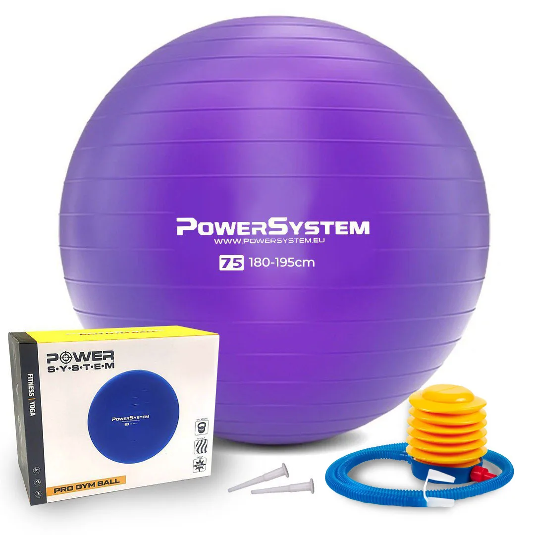 М'яч для фітнесу Active Point PVC 75 см Фіолетовий