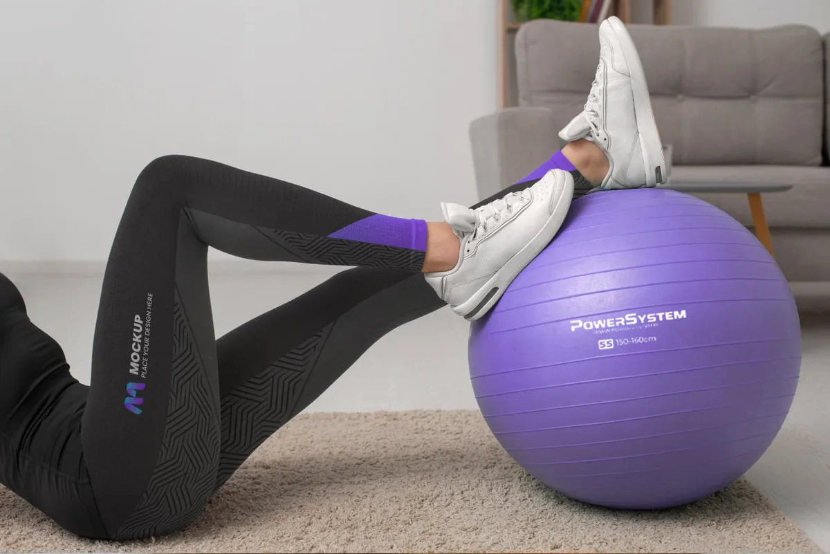 М'яч для фітнесу Active Point PVC 75 см Фіолетовий