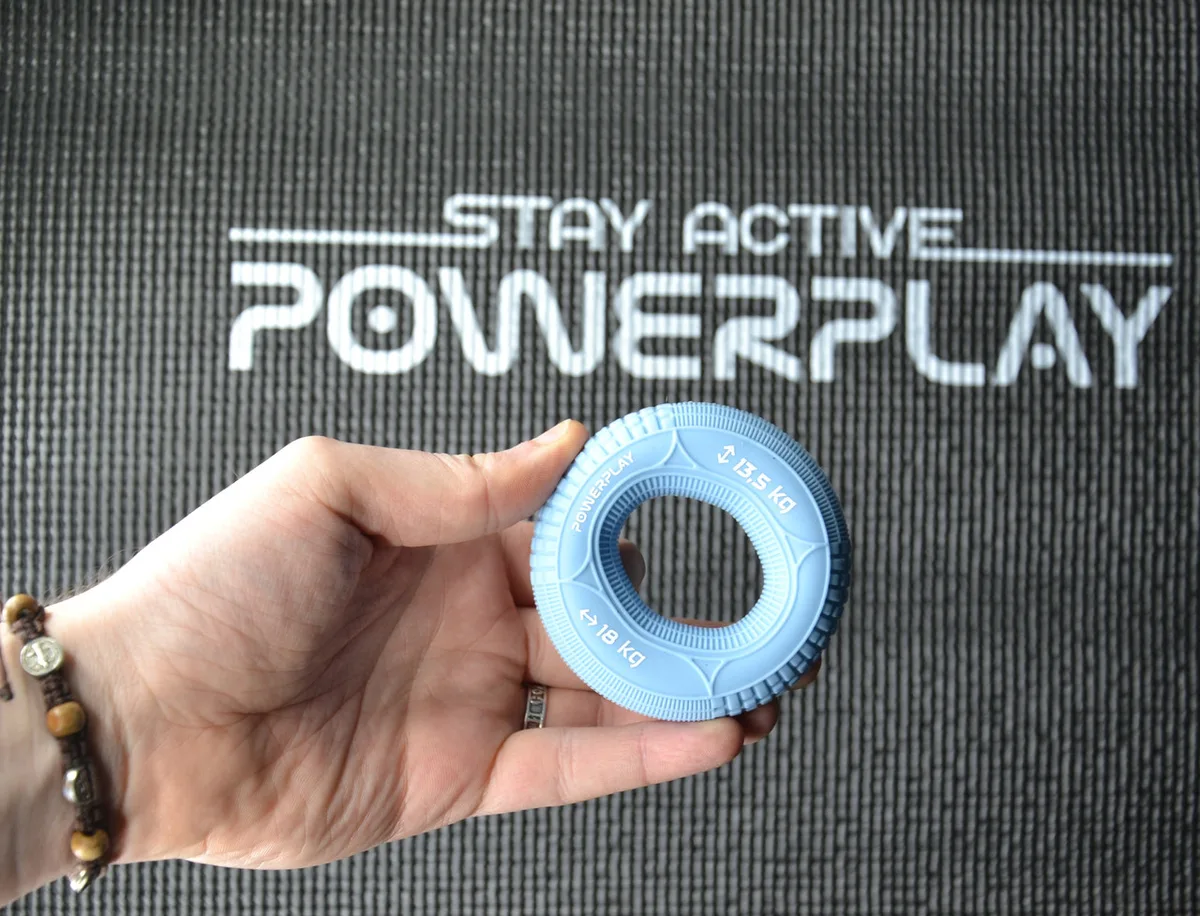 Еспандер кистьовий Active Point силіконовий 13,5-18 кг блакитний