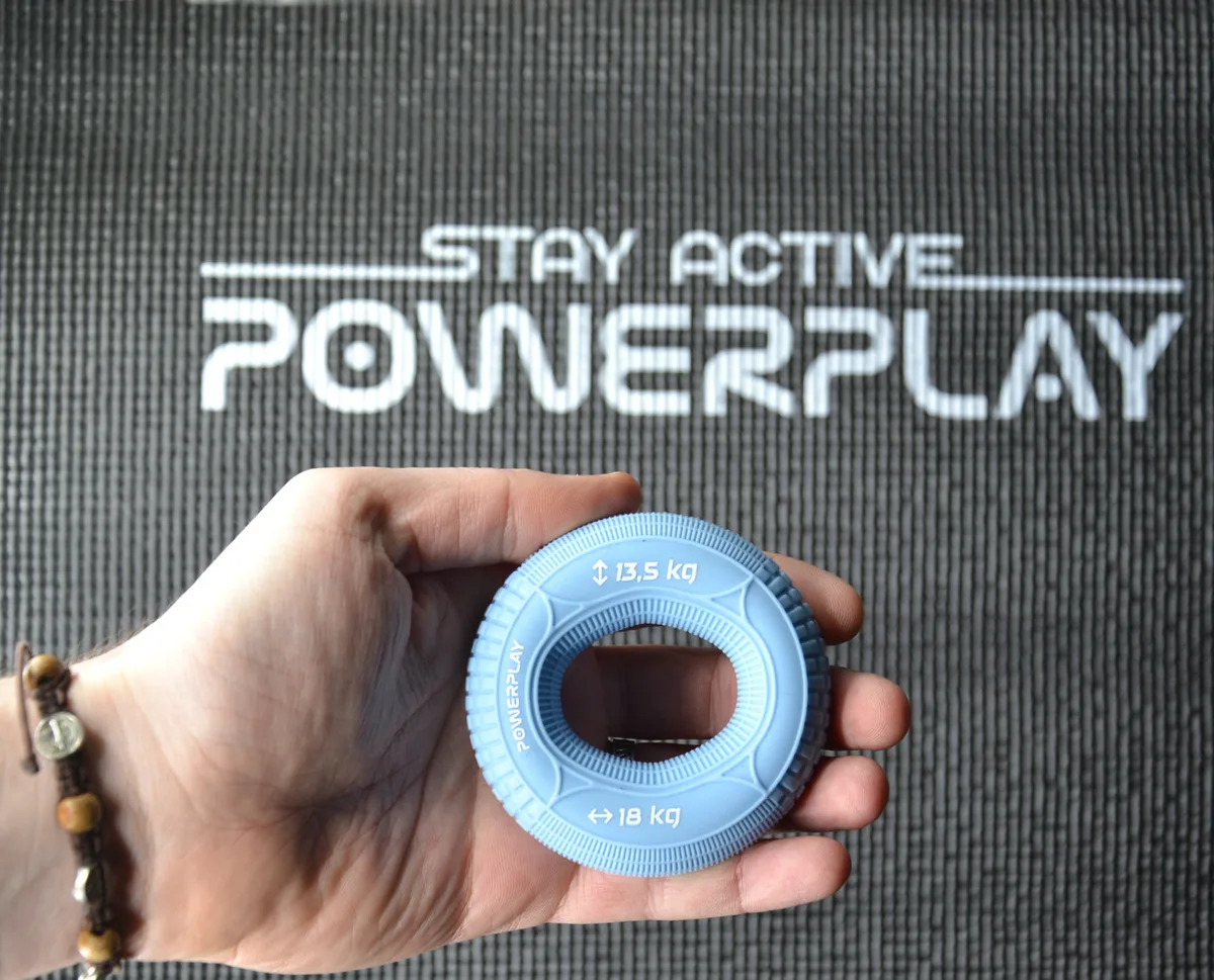 Еспандер кистьовий Active Point силіконовий 13,5-18 кг блакитний