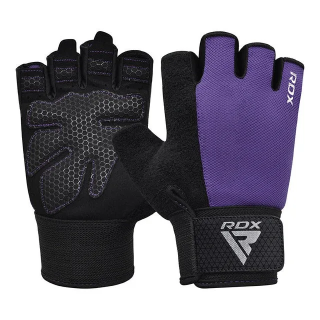Рукавички для фітнесу RDX Amara Spandex M Фіолетові