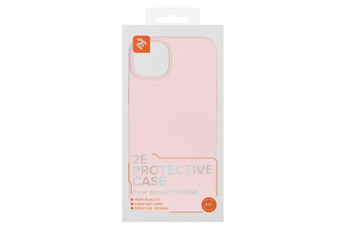 Чохол 2Е Basic для iPhone 14 Max, Liquid Silicone, рожевий