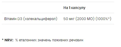 Витамин D3 VPLab мягкие капсулы 2000 IU 180 штук