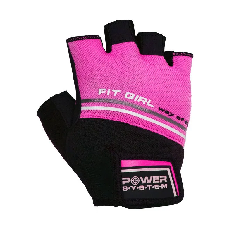 Перчатки для фитнеса Active Point искусственная кожа S розовые