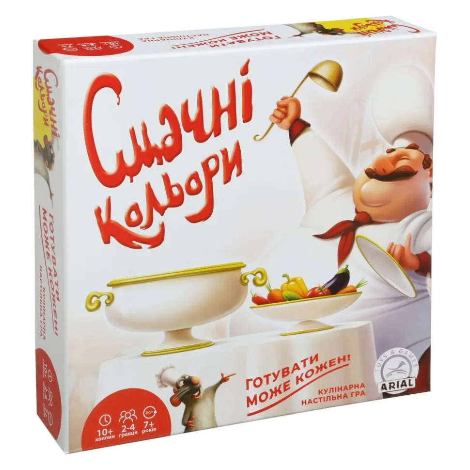 Настільна гра для дітей Смачні кольори пластикове 4 ігрове поле