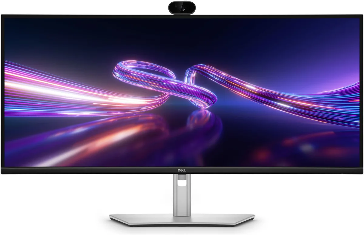 Монітор DELL IPS 34 дюйми вигнутий 3440x1440 100Hz sRGB 99% USB-C Cam
