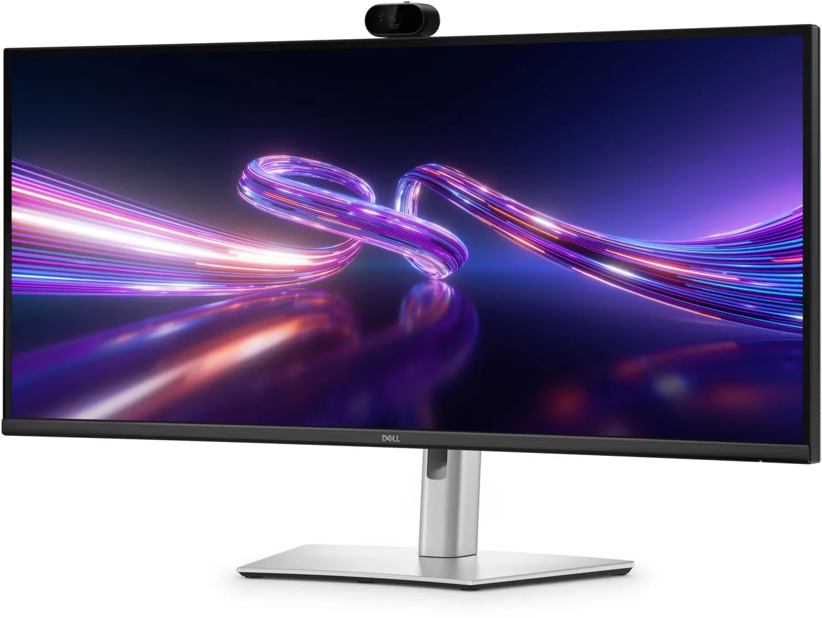 Монітор DELL IPS 34 дюйми вигнутий 3440x1440 100Hz sRGB 99% USB-C Cam