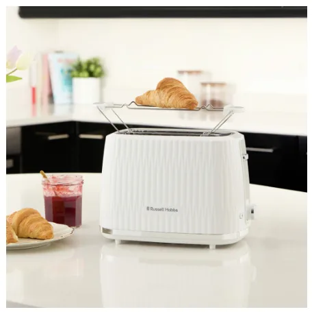 Тостер Russell Hobbs Білий 2 скибочки з 6 режимами обсмажування