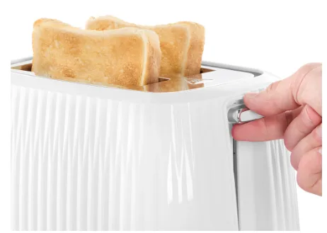 Тостер Russell Hobbs Білий 2 скибочки з 6 режимами обсмажування