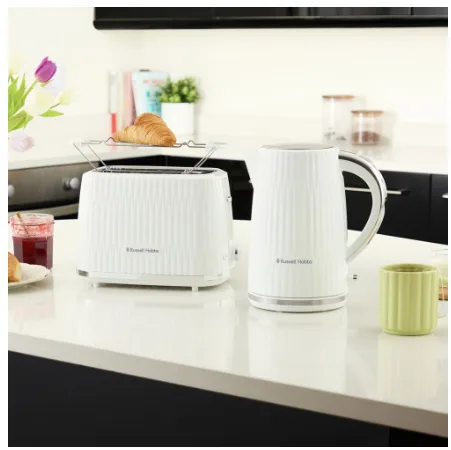 Тостер Russell Hobbs Білий 2 скибочки з 6 режимами обсмажування