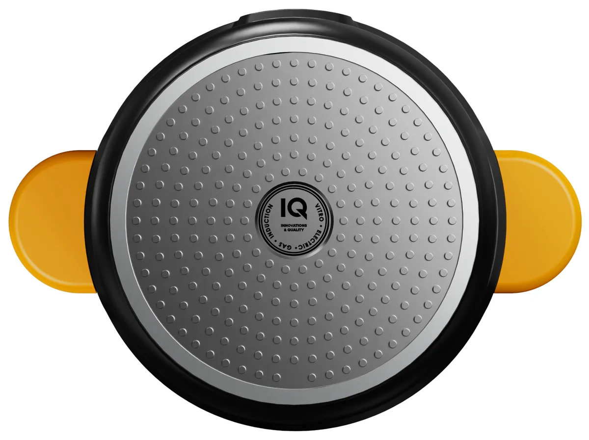Каструля IQ литий алюміній 4,2 л 24 см чорна