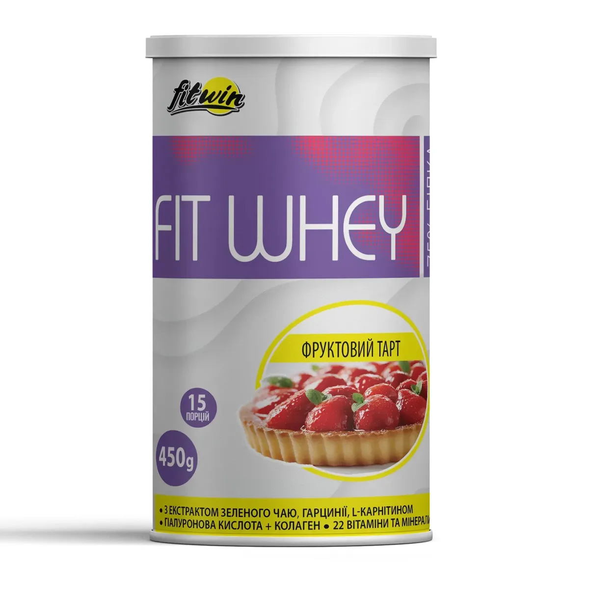 FitWhey функціональний коктейль 450 г фруктовий тарт
