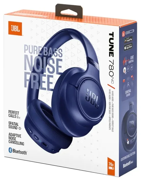 Гарнітура JBL бездротова накладна синя 40 мм 32 Ом