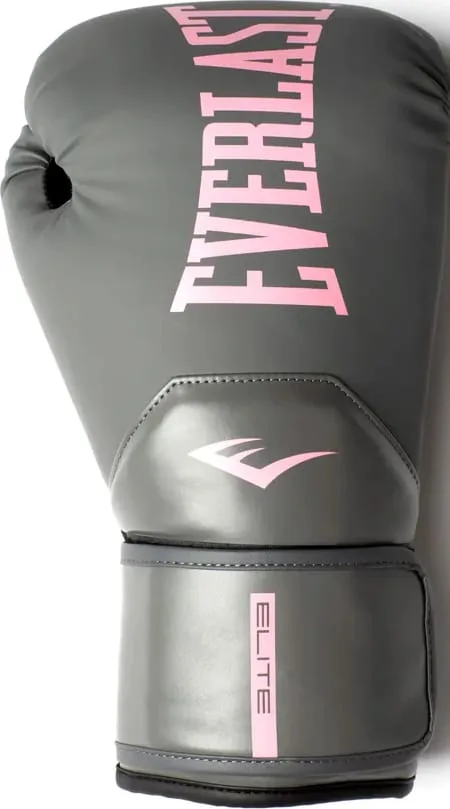 Боксерські рукавиці Everlast 14 унцій нітрил-бутадієн-каучук сірі рожеві