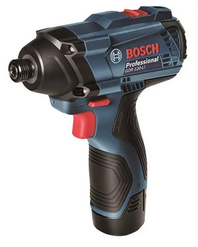 Комплект з двох акумуляторних інструментів Bosch Professional 12В: дриль-шурупокрут GSR 120-LI та ударний гайковерт.