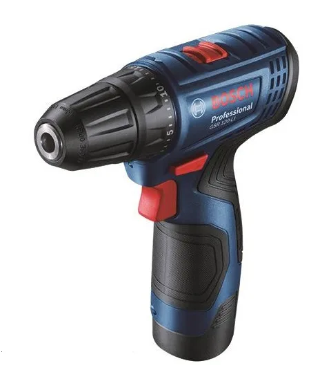 Комплект з двох акумуляторних інструментів Bosch Professional 12В: дриль-шурупокрут GSR 120-LI та ударний гайковерт.