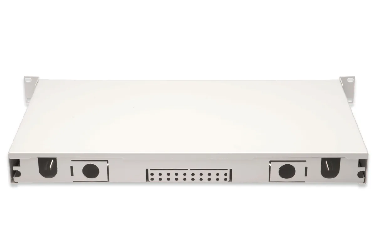 Оптична панель DIGITUS 19' 1U, 12xLC duplex, incl, Splice Cass, OM3 Color Pigtails, Adapter
