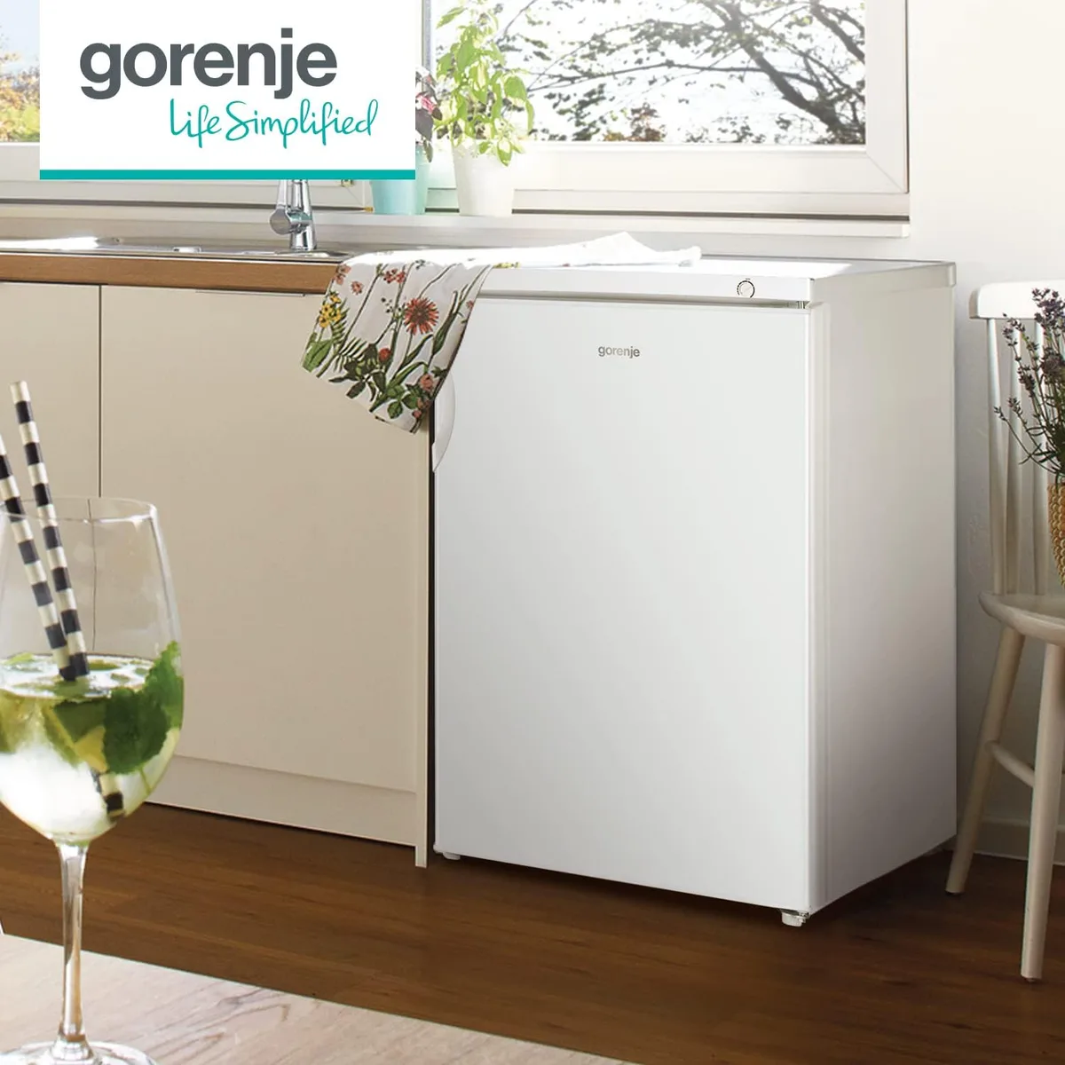 Морозильник Gorenje, высота 845 см, глубина 58 см, объем 81 л, энергетический класс А++, класс температуры ST, мощность замораживания 10 кг/24 часа, белый