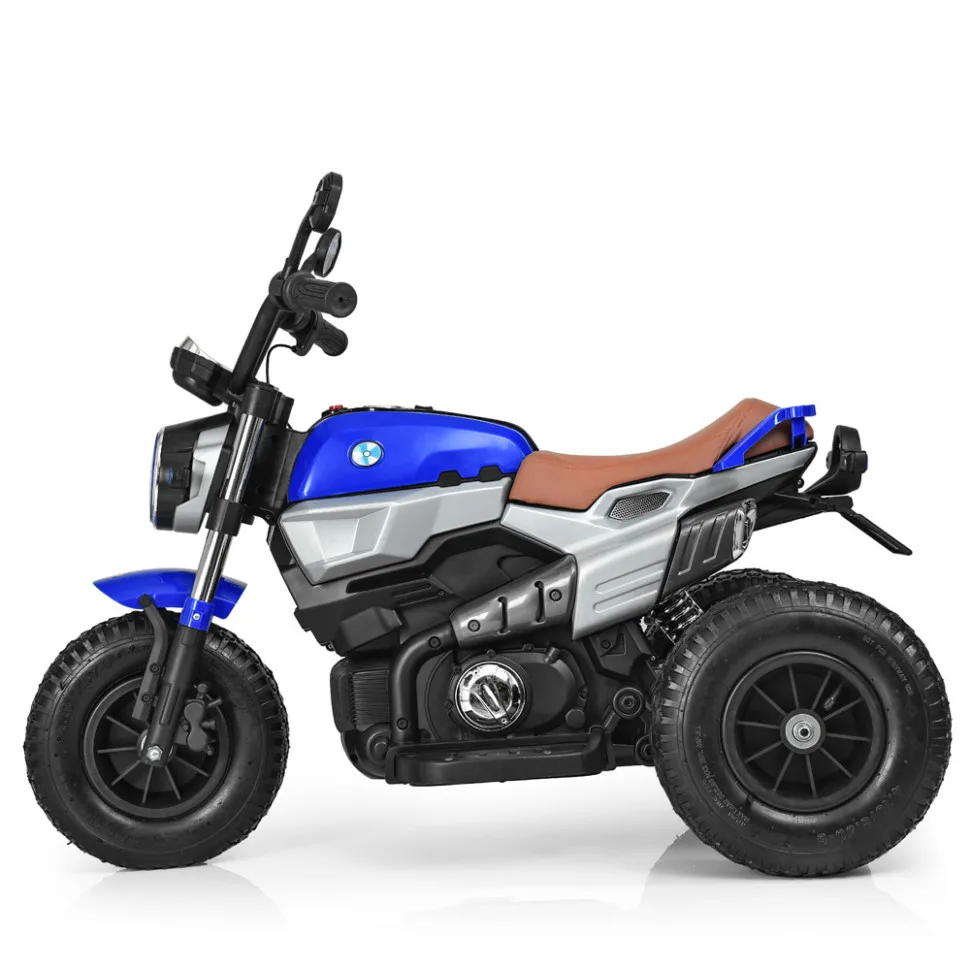 Детский электромобиль Bambi Racer кожа до 60 кг коричневый 104 см