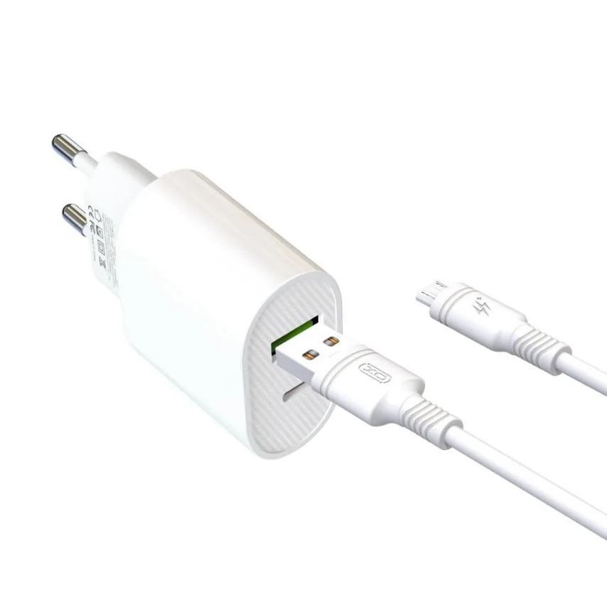 Зарядний пристрій XO 20W Type-C 1м Білий