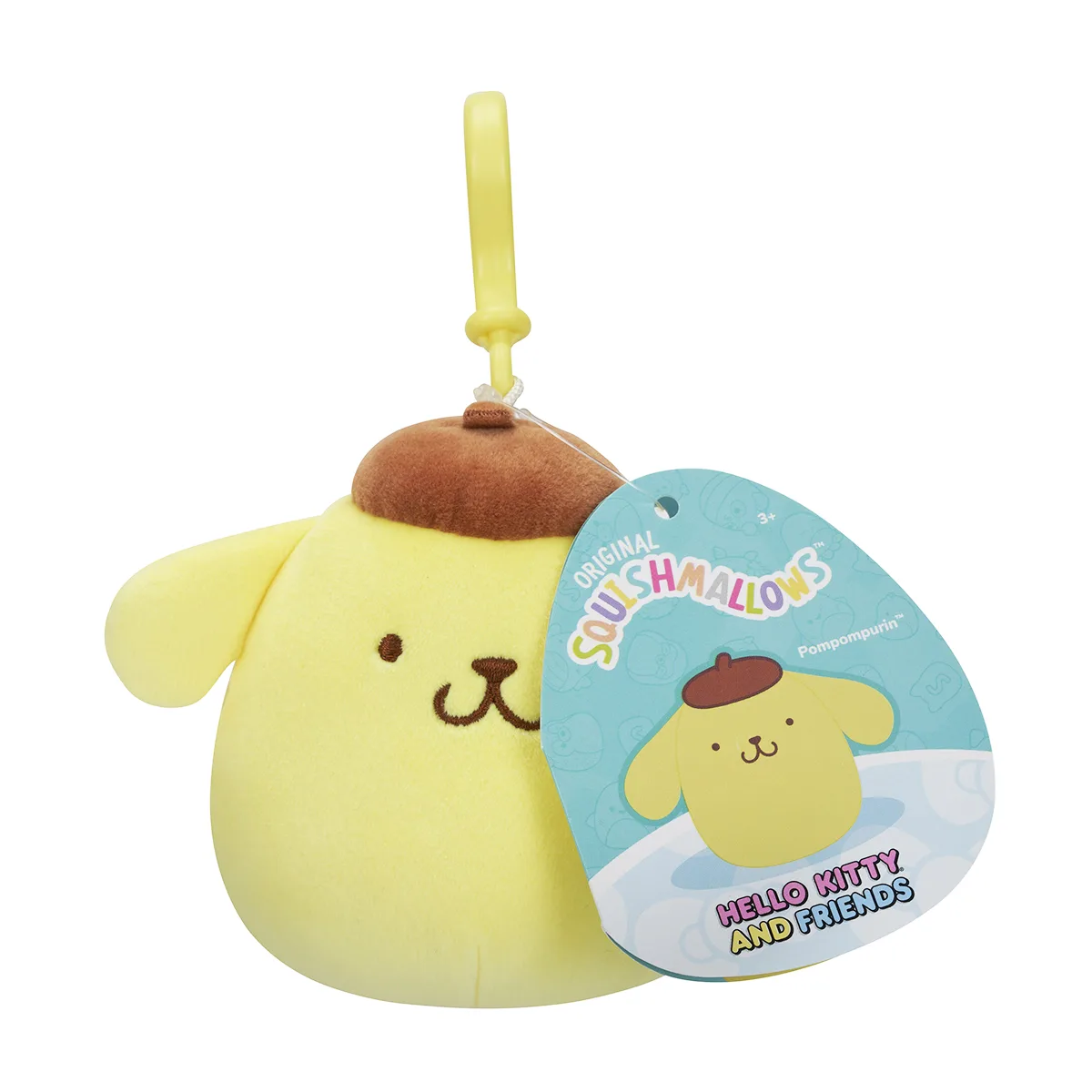 М'яка іграшка на кліпсі Squishmallows поліестер 9 см золотистий