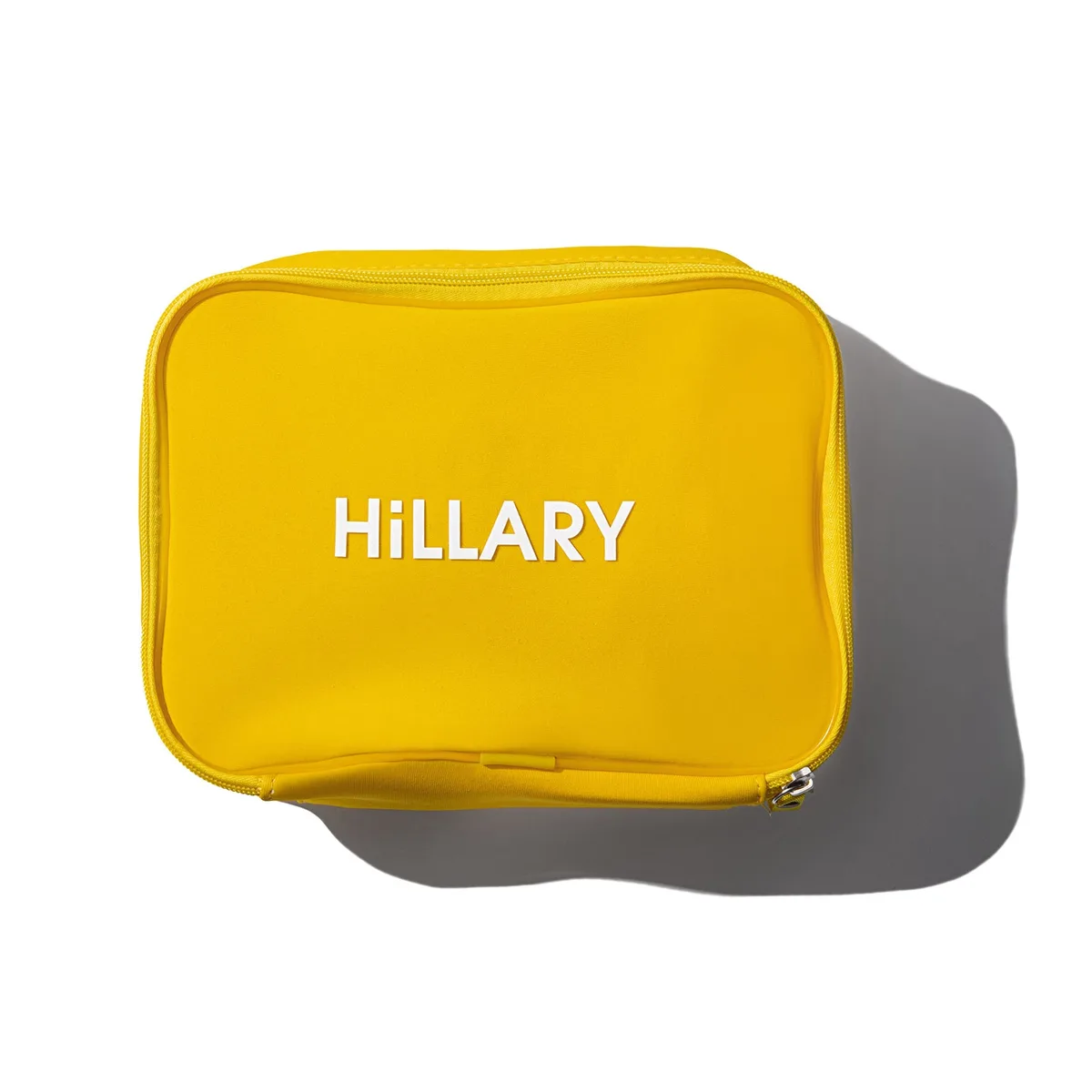 Косметичка желтая Hillary Sunny Delight для косметики, органайзер для путешествий и хранения косметических средств.