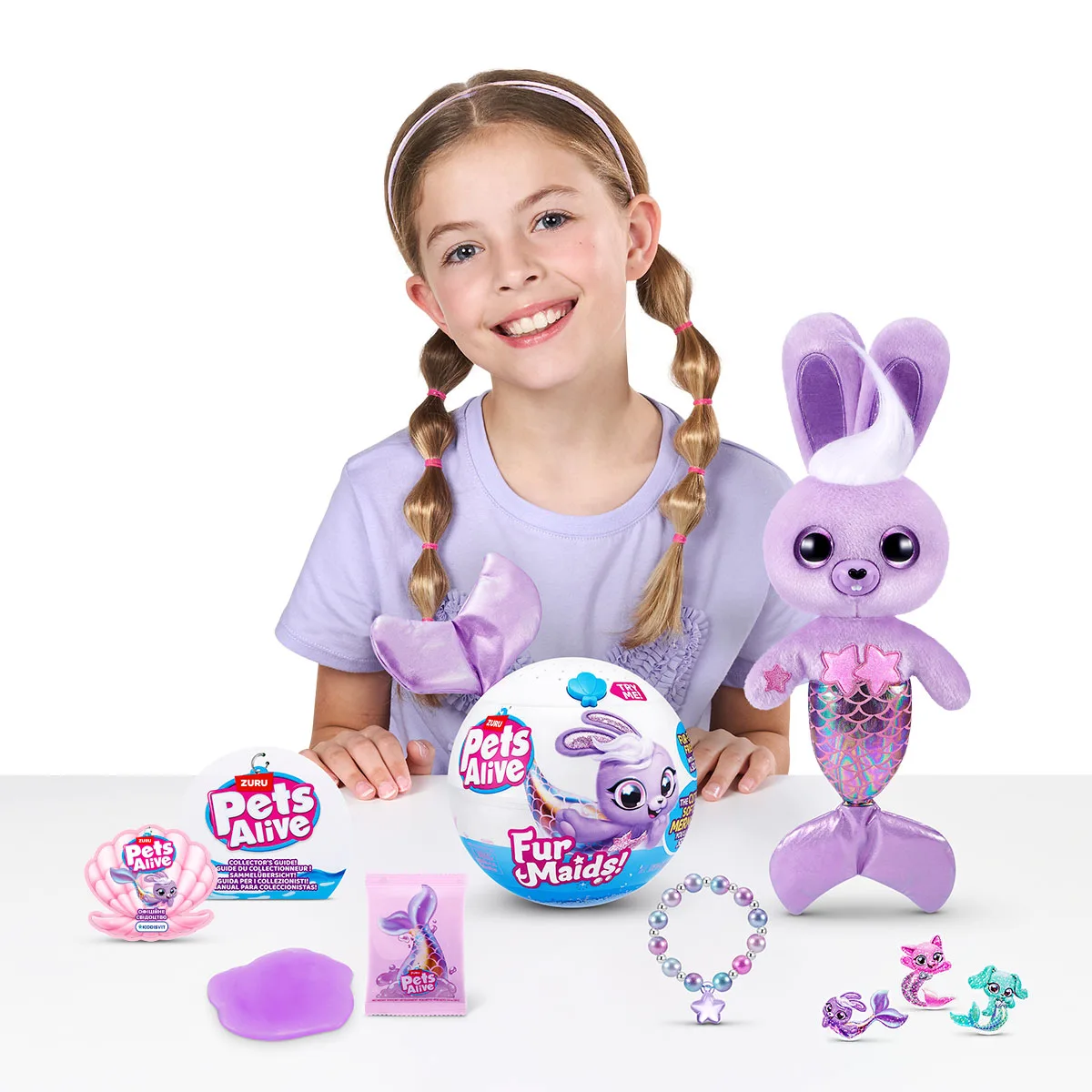 Интерактивный игровой набор Pets & Robo Alive текстильный 42 8 см бузковый