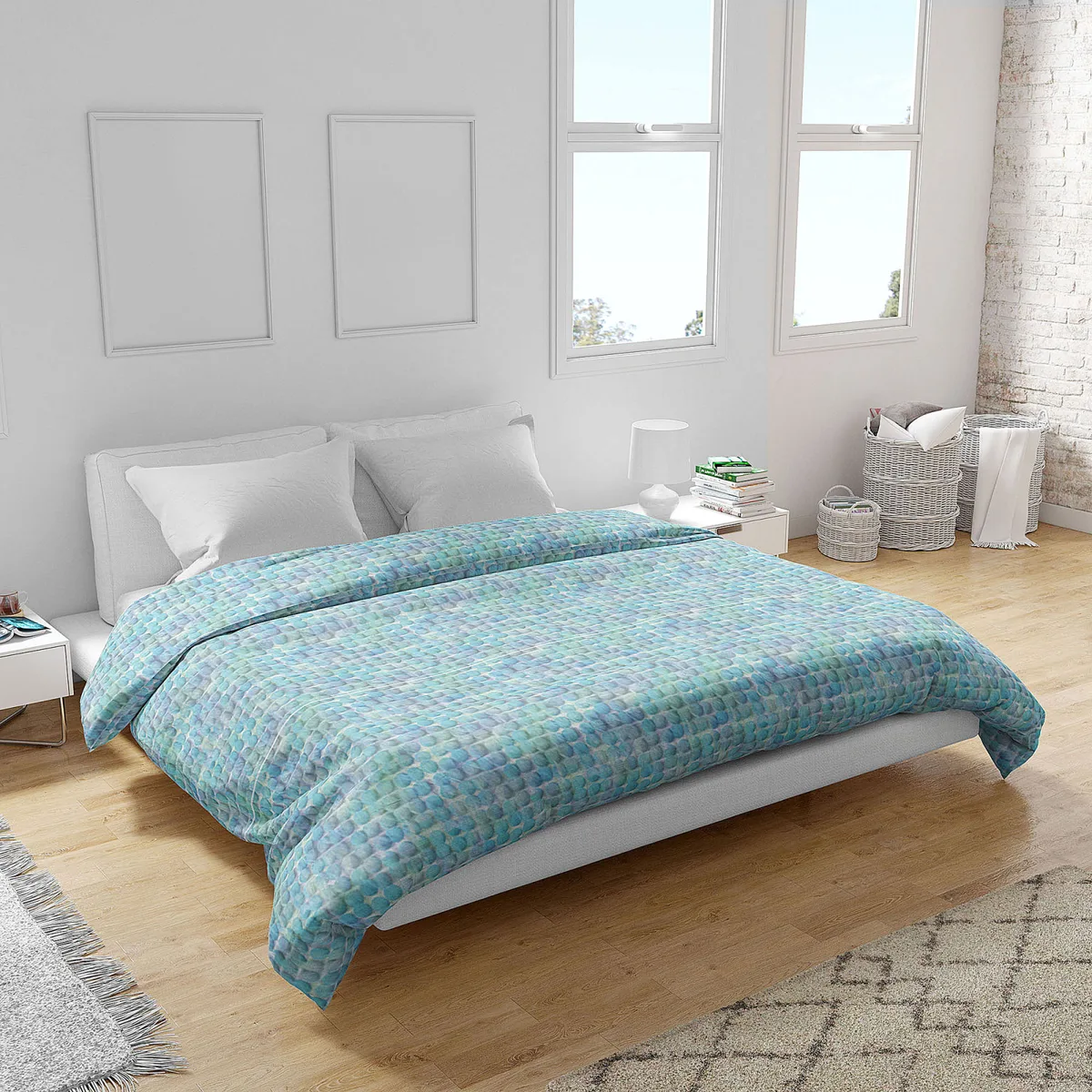 Підковдра бязева Home Line 175х215 см Бавовна Горох у штрих