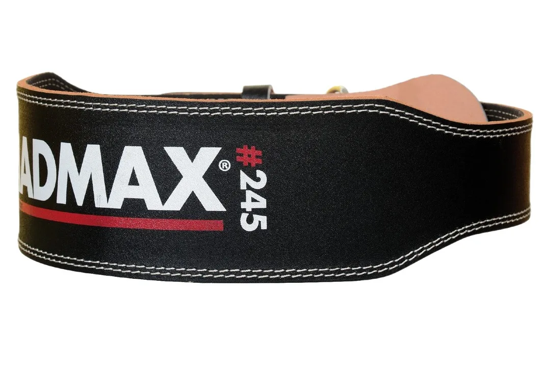 Пояс для важкої атлетики MadMax шкіряний S чорний 10 см