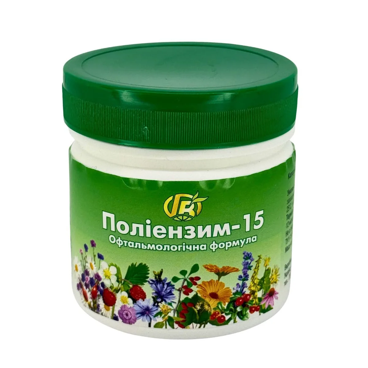 Поліензим №15 Офтальмологічний – підтримка зору та здоров’я очей Green Visa