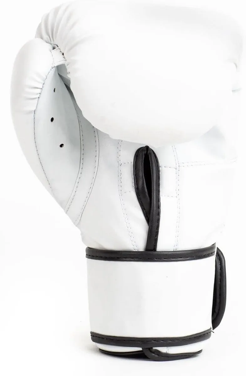 Боксерські рукавиці Everlast синтетична шкіра S/M білий
