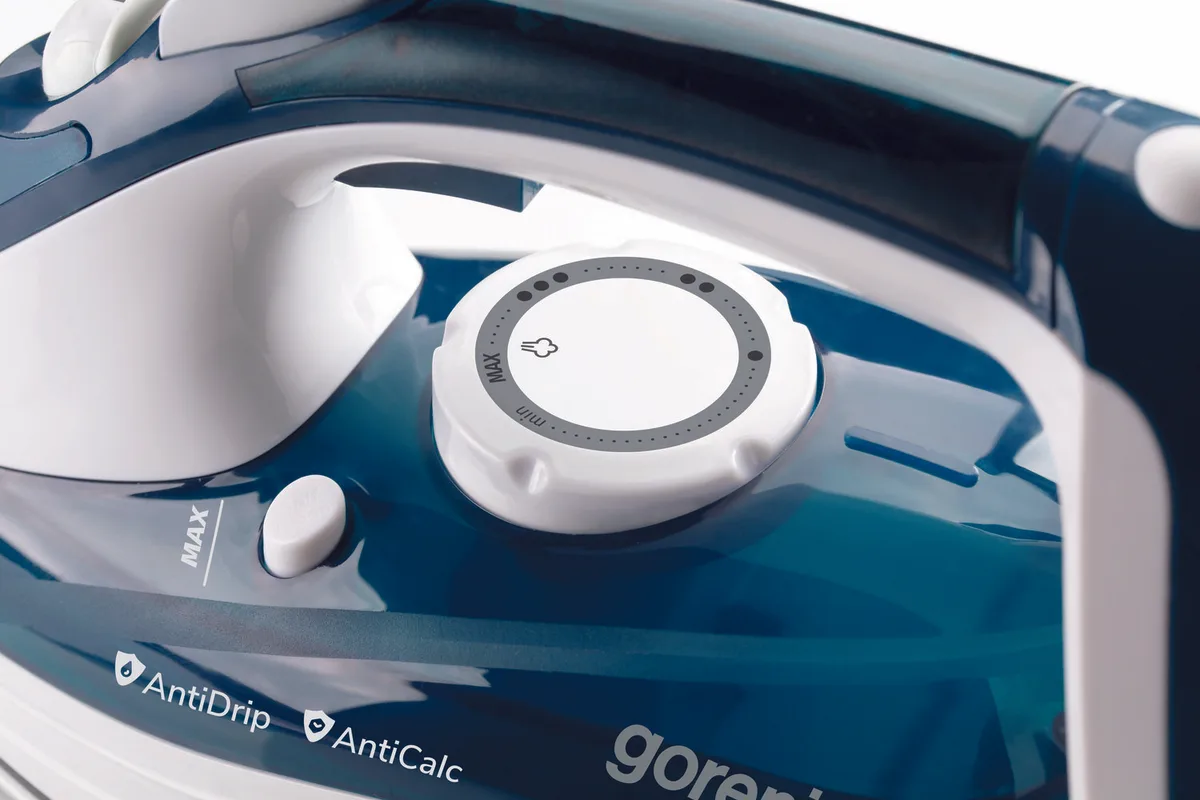 Утюг с подачей пара Gorenje 2800 Вт керамический синий 12,8х15х31 см