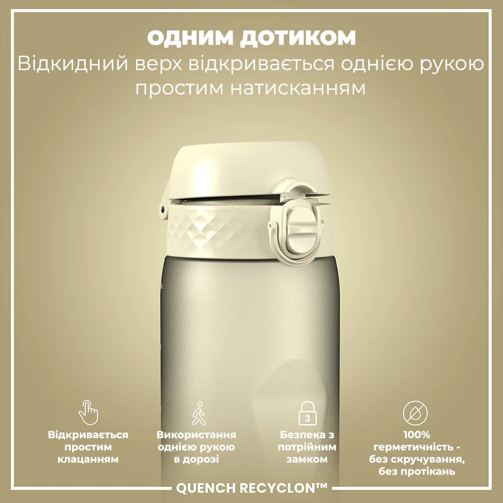 Пляшка для води ION8 Recyclon 1000 мл Білий