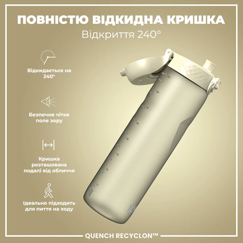 Пляшка для води ION8 Recyclon 1000 мл Білий